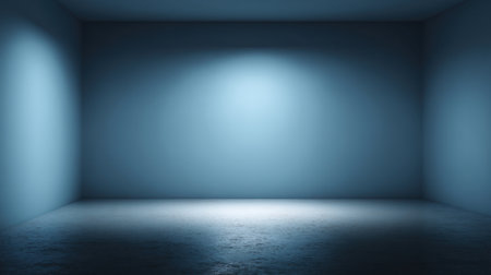 A spacious and minimalist room featuring soft, even lighting that creates a calming atmosphere. Ideal for backgrounds in photography, art projects, or commercial displays.の素材