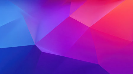 This vibrant abstract background features smooth geometric shapes in blue, purple, and red hues, perfect for modern designs or creative projects. Ideal for digital art!の素材
