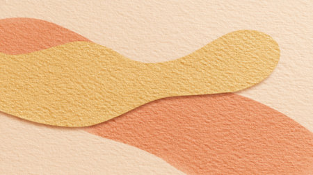 Soft shapes in warm tones create a textured abstract background, ideal for artistic and modern design projects, enhancing any creative visual presentation.の素材