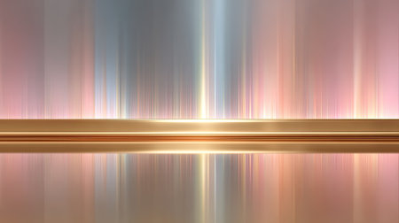 This serene abstract background features soft gradients and glowing light reflections, ideal for modern design projects, creative artwork, and digital media.の素材