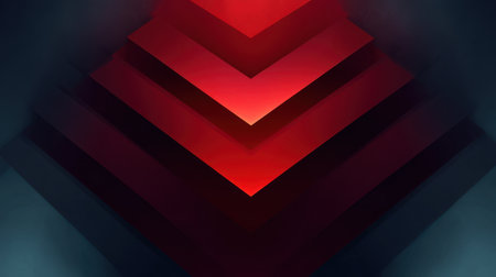 This abstract layered background features rich red tones combined with dark hues, creating a striking visual impact. Ideal for digital art and graphic design projects.の素材