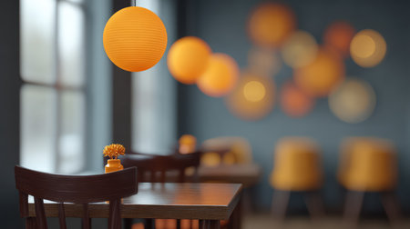 Enjoy the cozy ambiance of a modern cafの素材