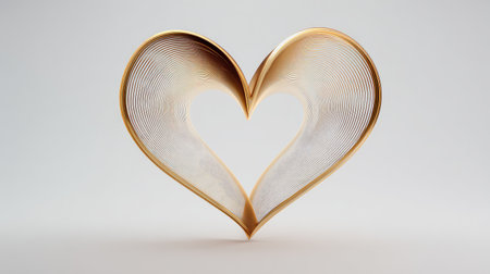 A beautifully crafted heart shape formed by stylized pages, evoking feelings of love and creativity. This minimalistic design is perfect for various artistic projects and expressions.の素材