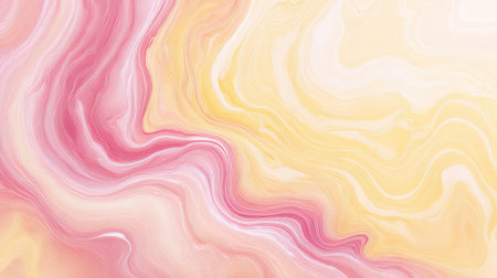 A captivating blend of pink and yellow tones creating a soothing abstract texture. Perfect for creative projects, backgrounds, or artistic displays that evoke warmth and style.の素材