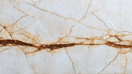 Discover a stunning marble texture featuring golden brown veins on a light cream backdrop. Ideal for enhancing interior spaces, this natural stone offers a luxurious aesthetic.の素材