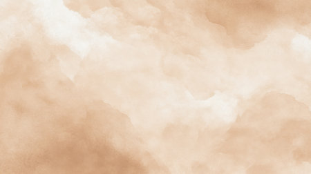 This serene watercolor background features soft beige tones and gentle gradients, perfect for various creative projects, including graphic design and prints.の素材