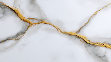 Discover a beautiful marble background featuring striking golden veins, ideal for enhancing modern design concepts, artistic projects, and elegant interior spaces.の素材