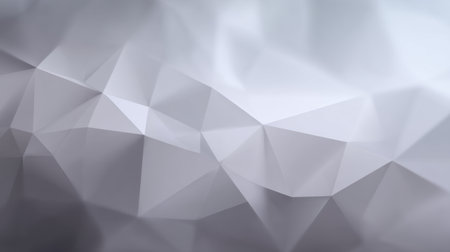 This abstract geometric background features a low poly design in soft gray shades, ideal for modern and minimalist projects, offers a clean and stylish aesthetic.の素材
