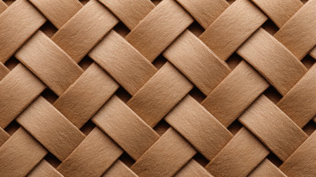 Explore this close-up view of a light brown woven texture, ideal for design uses. The intricate pattern offers aesthetic appeal for creative projects and decor.の素材