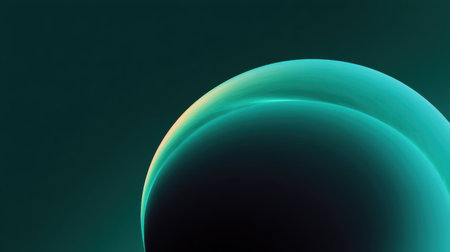 This captivating abstract artwork showcases a smooth glowing curve set against a dark background, creating a stunning interplay of light and shadow in a minimalist style.の素材