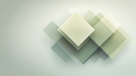 A modern abstract background featuring overlapping geometric shapes in soft pastel colors, perfect for creative projects or artistic designs with a minimalist touch.の素材