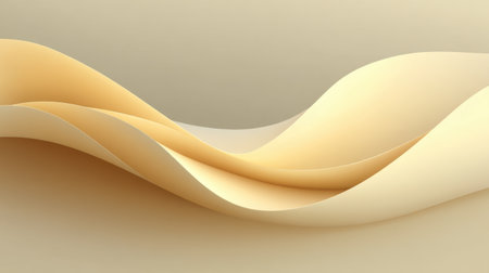 An elegant composition showcasing soft, flowing paper layers in beige and ivory tones that create a sense of tranquility and beauty, perfect for design projects.の素材