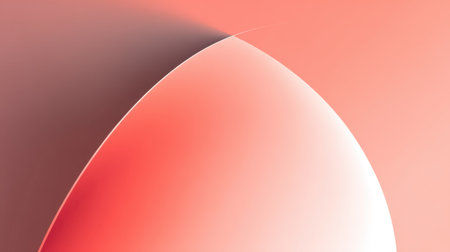 A stunning abstract geometric design featuring soft curves and warm peach gradients, ideal for modern backgrounds, wallpapers, and creative projects.の素材