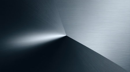 This abstract metallic texture features a smooth gradient and subtle light reflections, perfect for creating sleek backgrounds or enhancing design projects with a modern aesthetic.の素材