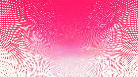 Vibrant abstract background featuring a gradient of pink and white dots creating a captivating texture. Perfect for modern design and creative digital projects.の素材