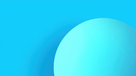 Soothing minimalist design featuring a circular shape in a calming blue background, perfect for modern projects, branding, or as a visual texture.の素材