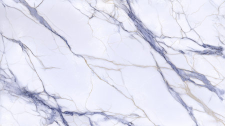Discover the beauty of this elegant white marble with soft blue veins and fine gold stripes, perfect for luxury interior design and stylish backgrounds.の素材
