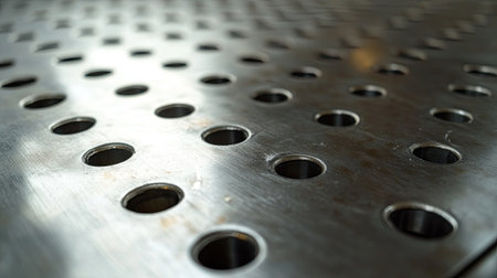 Industrial sheet metal with a zinc-coated, galvanized finish and scattered oxidation spots.の素材