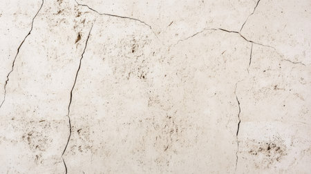 Aerial view of a minimalist concrete surface with fine cracks and a naturally textured finish.の素材