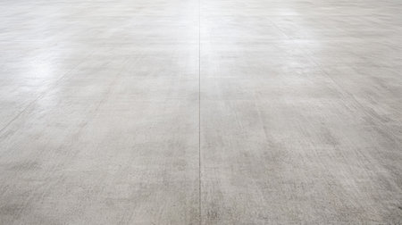 Flat lay of a concrete floor with stains and imperfections, ideal for industrial and urban-themed backgrounds.の素材