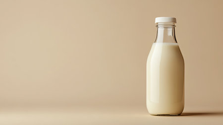 A pack of processed plant-based milk, neatly placed with space for product details or branding.の素材