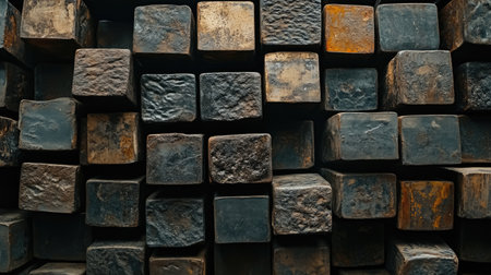 A close-up of box steel covered in rust, with uneven oxidation patterns forming across the surface.の素材