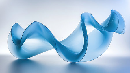 A piece of flexible plastic material gently folded on a surface, showing off its softness and pliability.の素材