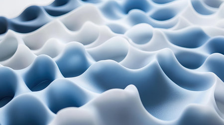 A flexible plastic sheet cut into small pieces, arranged neatly, highlighting its lightweight and easy-to-handle qualities.の素材