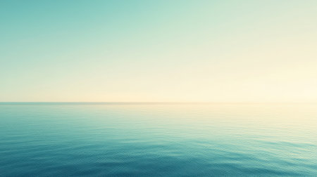 A sky with a gradient of soft blue hues, transitioning smoothly from horizon to zenith.の素材