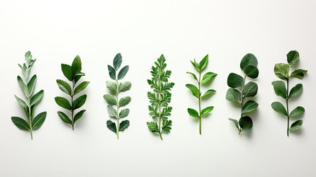 Cool gradient from forest green to mint, evoking freshness and nature for eco-friendly or organic designs.の素材