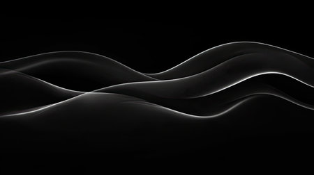 Matte black background with faint, almost imperceptible texture for subtle interest.の素材