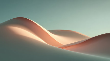 Discover a stunning abstract landscape showcasing gentle curves and warm tones that evoke tranquility and beauty in nature. A perfect backdrop for creativity.の素材