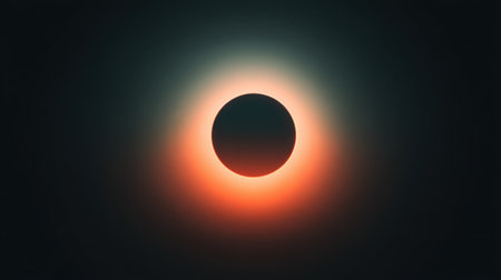 Experience the breathtaking beauty of a solar eclipse captured in detail. The dark moon silhouette contrasts with the glowing corona, showcasing a celestial wonder.の素材