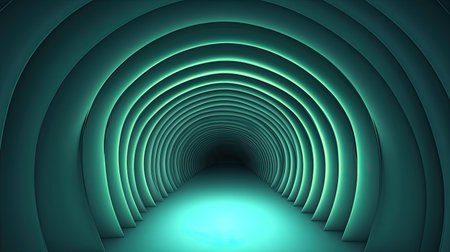 Radiant green gradient background with smooth transitions and glowing edges, perfect for modern designs.の素材