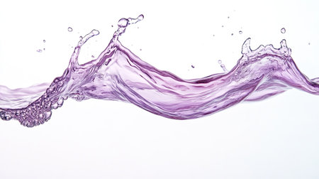 A simple watercolor design in subtle shades of pale pink and lavender, creating a soft, serene background with clear space for text.の素材