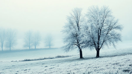 A gradient from icy blue to soft white, evoking winter chill and purity.の素材