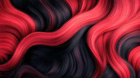 A bold dark red gradient with smooth transitions from crimson to near-black shadows.の素材