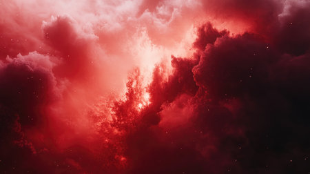 A crimson-red abstract art background with rich textures and vibrant splatters, creating an intense and artistic visual space for content creation.の素材