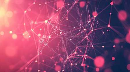 A dark red digital art composition with intricate lines and glowing sparks, ideal for digital or tech-related content.の素材