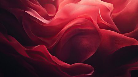 A textured red abstract background with rough and smooth areas blending into one another, giving a dynamic and artistic space for creative designs.の素材