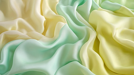 A pastel green and yellow gradient background with a soft ombre effect, evoking a fresh and vibrant feel.の素材