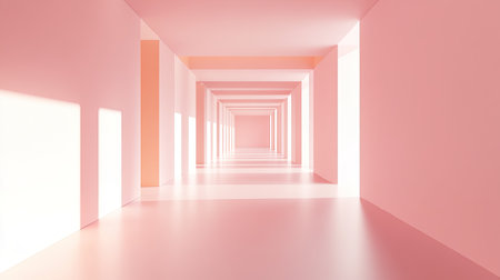 Pastel pink background with a glowing effect in the center, creating a cheerful and airy feel.の素材