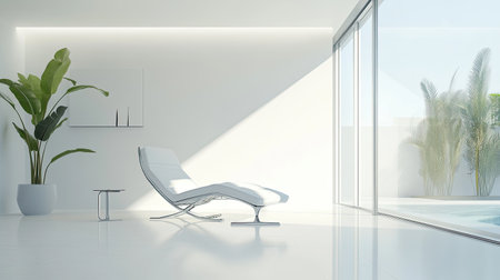 Bright white background with smooth light distribution, creating an ideal canvas for creative layouts.の素材