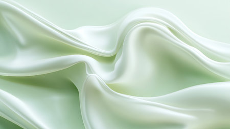 Light green pastel background with soft, airy gradients, evoking nature and tranquility.の素材
