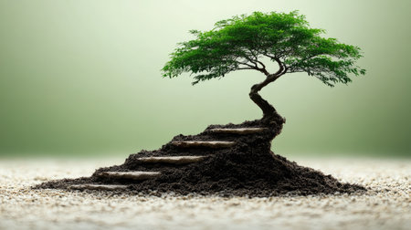 A financial growth chart with increasing stocks and investments, symbolizing rising wealth.の素材