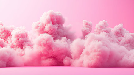 Soft, cloudy pink background with a smooth gradient and airy feel.の素材