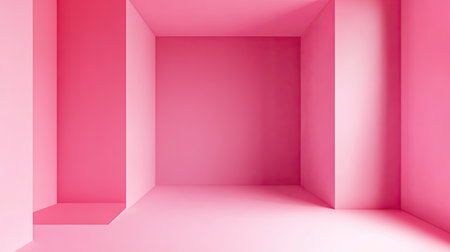 Vibrant pink gradient background with bold color transitions and soft lighting.の素材