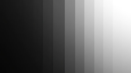 A clean gradient of gray tones transitioning smoothly from light to dark.の素材