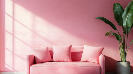 Bold magenta pink gradient with soft edges and a modern aesthetic.の素材