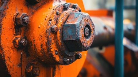 A close-up of orange rusted metal with distinctive oxidation and textures, perfect for adding character and a rugged appearance to backgroundsの素材